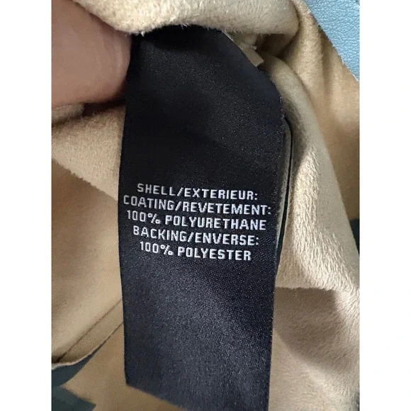 7 For All Mankind Faux Leather Short Sleeve Shirt Dress Blue XS - Picture 5 of 5